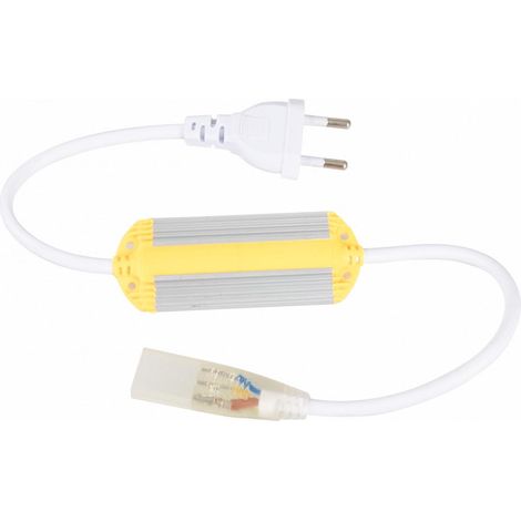 Gleichrichterkabel LED-Streifen CCT 220V AC 220 LED/m IP67 Breite 15mm Schnitt alle 100cm Grau