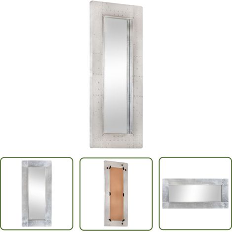 Miroir de style aviation 110x50 cm Métal (1/5)