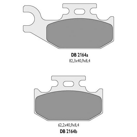 Pastillas de freno Delta Kingquad para ATV Quad 750, 700 y 500 LTA