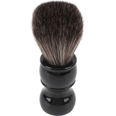 Pinceau de rasage à poils synthétiques doux, pinceau de rasage professionnel à mousse rapide et nettoyage efficace, avec manche pour hommes (1/5)