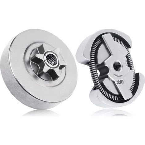 Kit de montaje de tambor de embrague 3/8-6T para motosierras Husqvarna 120 36 41 136 137 141 142 235 235E 240 236 Jonsered 2035 2036 2040 2041 Partner 350 350 1500 47061 (1/4)