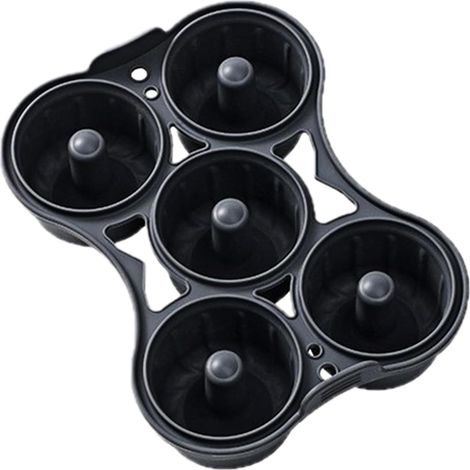 Moule à donuts - en silicone - anti - adhésif - pour friteuse - donuts - (1/5)