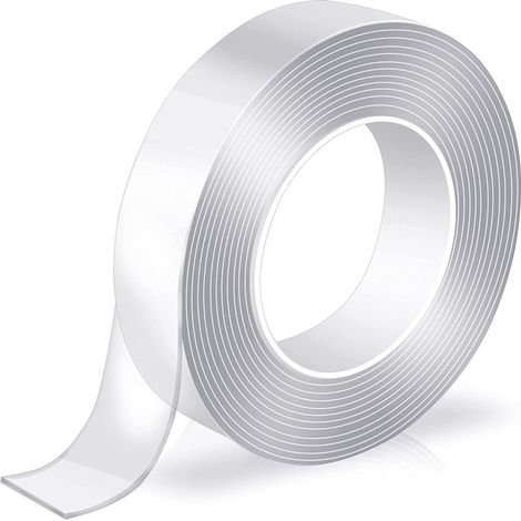 Cinta Doble Cara Extrafuerte Para instalación en interiores 20 mm Transparente (1/4)