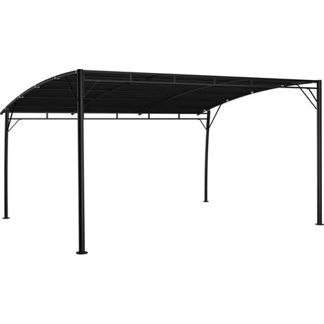 Auvent pare-soleil de jardin 4 x 3 x 2,55 m anthracite - Auvent extérieur terrasse balcon jardin protection UV (1/5)