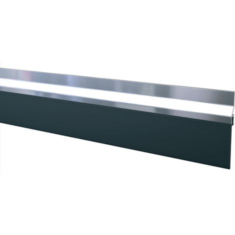 Bas de porte ELLEN 2,5 m 301006D – Profil aluminium avec lèvre caoutchouc 14 mm – Fixation simple par vis ou rivets