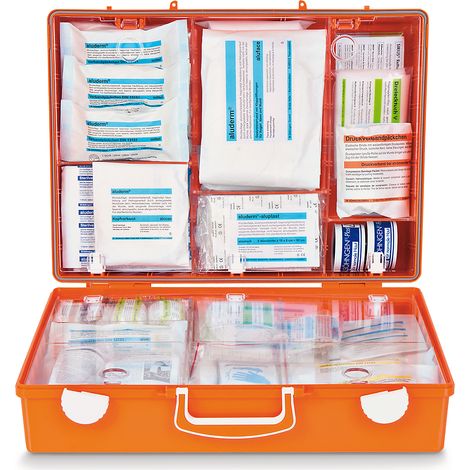 SÖHNGEN, Coffret de premiers secours DIN 13169, orange sécurité (1/4)