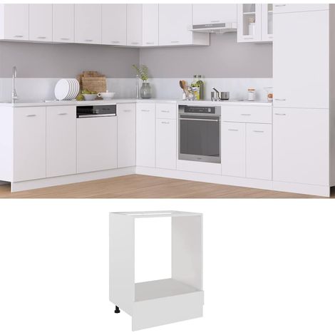 vidaXL Herdumbauschrank Lyon Weiß 60x46x81,5 cm Holzwerkstoff (1/5)