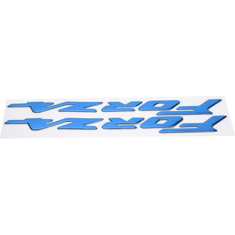 Paire d'autocollants emblèmes 3D pour carrosserie de moto Honda FORZA 300 125 250 (bleu) (1/5)