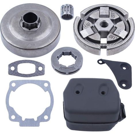 Kit de joint de jante de pignon de tambour d'embrayage d'échappement 3/8 pouces pour Husqvarna 51, 55, 55 Rancher Tronçonneuses à essence Pièces de rechange (1/5)