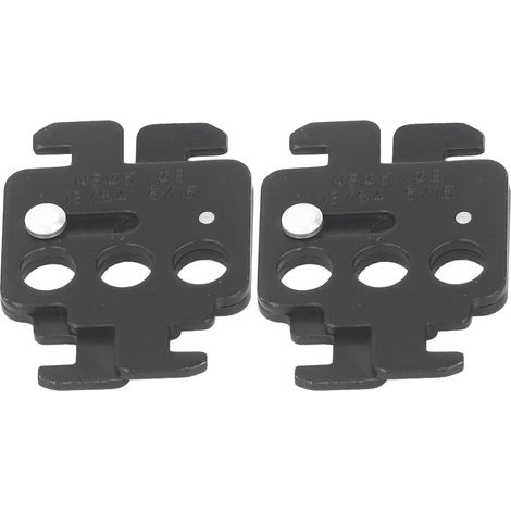 Lot de 2 verrous de disjoncteur à 3 trous en acier A4, dispositif de verrouillage à enclenchement pour équipements industriels (1/5)