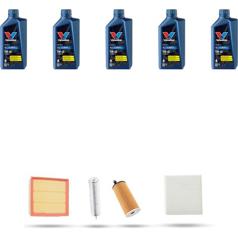 Kit tagliando 4 FILTRI e 5L OLIO compatibile con Bmw serie 1 (F20,F21) 125d 165kw dal 2015 (1/5)