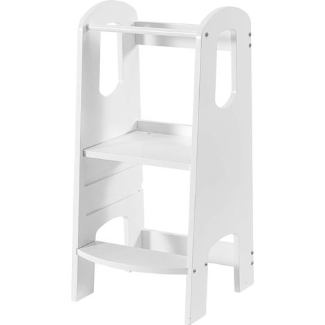 Torre Montessoriana Rebecca Mobili Siris 86x41x38 MDF  Bianco  Scandinavo