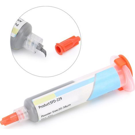 Pâte à souder LED SFD-229 pour température normale, réparation de téléphones portables, pâte à souder BGA à l'étain Pâte à souder SFD-228 pour température normale (tube à aiguille) (1/5)