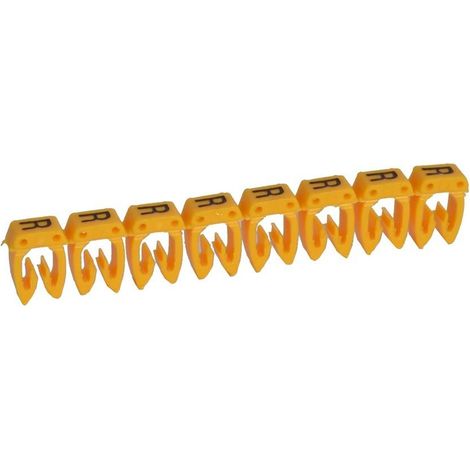 300 Repères CAB 3 pour filerie 0,5mm² à 1,5mm² et blocs de jonction avec lettre majuscule R LEGRAND 038317 (1/2)