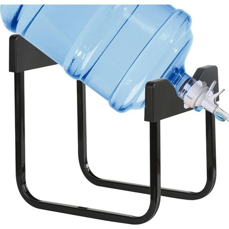 Bardusch - Support De Bouteille d'eau De 3 À 5 Gallons avec Porte-tronçon De Buse De Donneur pour Ouverture, Support Distributeur d'eau Anti-Fuite avec Versement, Base sans Glissement Et Vanne À Débit (1/5)
