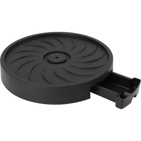 Support à roulettes pour plantes avec 4 roues, plateau mobile en plastique pour jardinière de jardin, terrasse, pot de fleurs noir, largeur intérieure 26 cm/10,2 pouces (1/5)