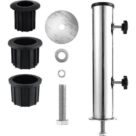 Ensemble de tubes pour mât de parasol, pied de parasol d'extérieur, ensemble de tubes à emboîter, adapté au jardin extérieur