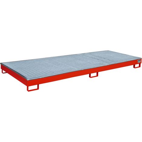 Bauer Südlohn Bac de rangement avec insert PE RW-GR 3300-1 PE, peint, rouge feu
