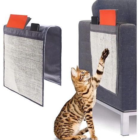 Griffoir pour chat - Protection de canapé en sisal naturel - Convient pour chaises, canapés, sièges et escaliers (M) (1/4)