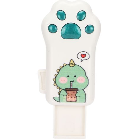 128 GB USB-Stick, Katzenpfotenform, Dinosaurier-Muster, Grün, zur Datenspeicherung und -übertragung