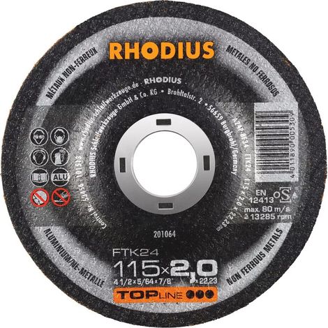 Disques à tronçonner XT24/FTK24 HydroProtect Rhodius - 230 - 2,5 - 22,23 - 42-déporté