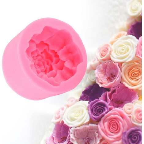 Silikonform „Nelke“ für Muttertag, Biskuitkuchen, Schokolade, DIY-Backform (1/5)
