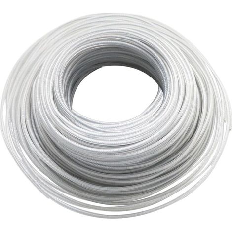 Ligne de Coupe 3 mm X 40 mètres, Fil de Ligne de Coupe-Bordure en Acier pour Coupe Gazon Fil d'Acier Ligne de Tonte Tondeuse à Gazon (1/5)