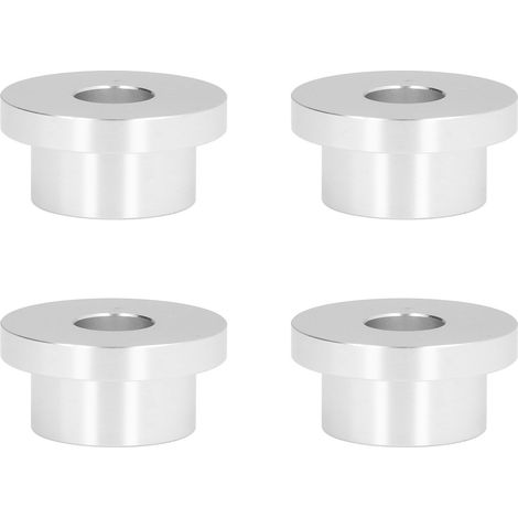 CNC-gefräste Lenkerhalterung aus T6-Aluminium, 4-teiliges Lenkererhöhungs-Buchsenset für FXRS-Motorräder, robustes silbernes Zubehör (1/5)