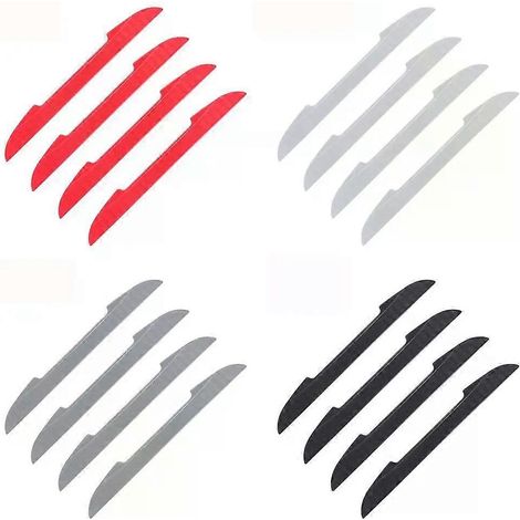 Juego de 4 piezas de barras protectoras de goma suave para puertas de coche, tiras protectoras anticolisión para el exterior del automóvil. (1/5)