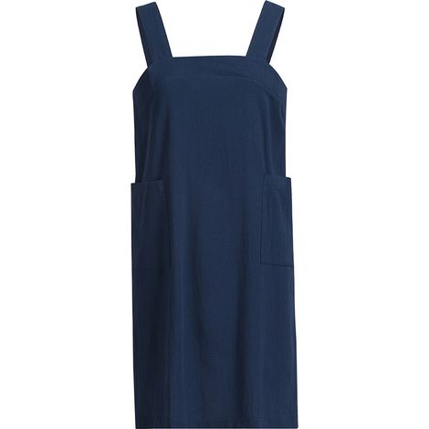 Tablier ample en coton et lin pour femme, style tablier croisé dans le dos, idéal pour la cuisine, la pâtisserie, le jardinage et autres travaux d'intérieur. (1/5)