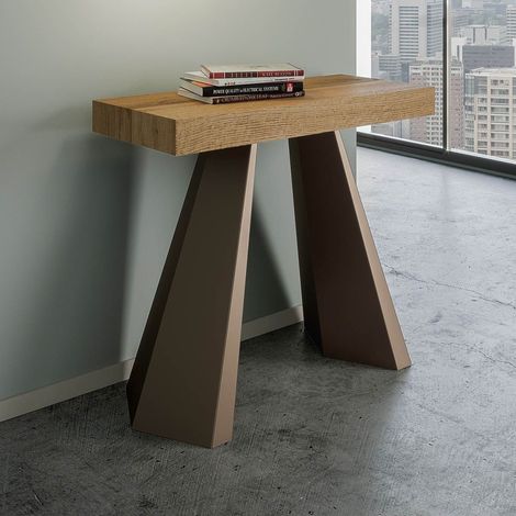 Consolle allungabile fino a 300 cm DIAMANTE Quercia Natura telaio Orso (1/2)