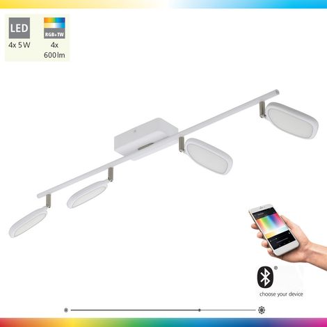 Plafonnier Smart RGB LED DIMMABLE salon spot bar lampe réglable lumière du jour contrôlable par téléphone portable (1/5)
