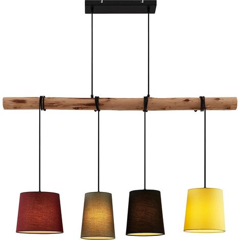 Lindby Lámpara colgante 'Moskau' en Marrón de Madera