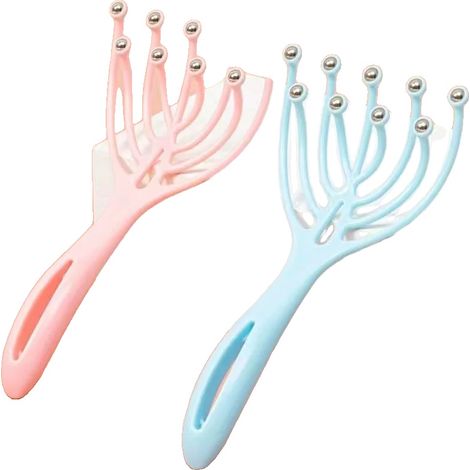 Kopfmasseur, 360° rotierende Perlen, ergonomisches Design, 2PCS-1, Kein Stecker (1/2)
