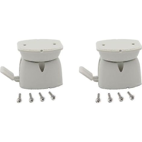 (1 paire) Loquet de porte compatible avec les caravanes et camping-cars Coachman Elddis, en plastique blanc. Kit de remplacement pour loquet de porte de caravane Coachman 2006 E. (1/4)