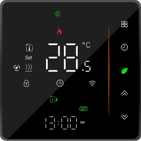 Thermostat WiFi BHT006, AC230V 3A, pour chauffage eau, compatible eWelink 2,4 GHz, Alexa Echo/Google Home