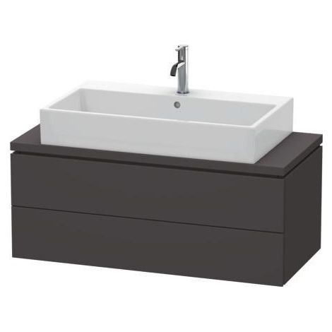 Mobiletto sotto console L-CUBE 400x1020x477mm taupe super opaco