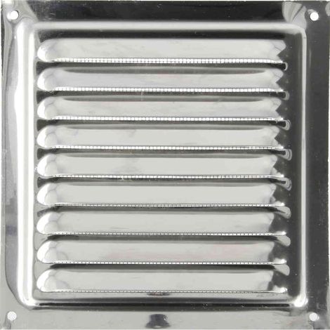 Grille d'intempéries inox V2A 150 x 150 mm