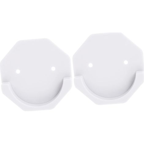 Supports pour Tringle à Rideau De Bain Auto-adhésifs Grosse Taille, Hexagonal, 2 Pièces (1/4)