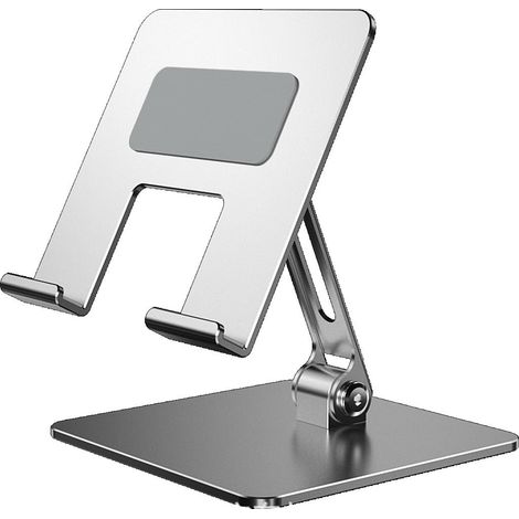 Supporto per tablet, supporto da tavolo pieghevole in metallo per telefoni cellulari, compatibile con iPad