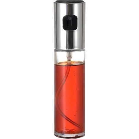 Vaporisateur d'huile de cuisson de qualité supérieure - Acier inoxydable, revêtement antidérapant en caoutchouc, distribution uniforme, doseur intégré (1/5)