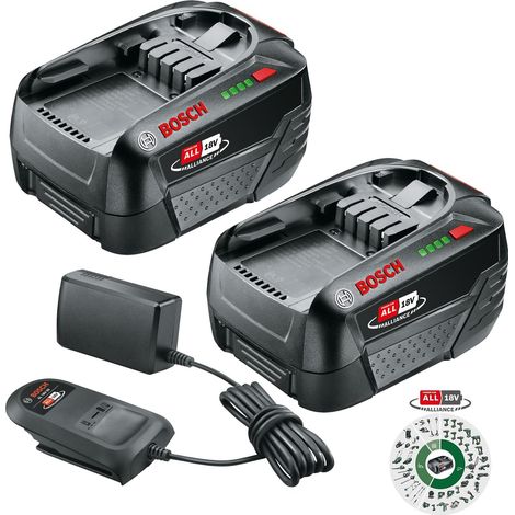 Bosch Starter Set 18V PBA 4.0Ah x 2 Battery Standard Charger Kit - Power For All (1/5)