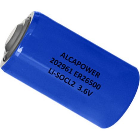 Alca power Batteria al litio ad alta capacità Li-SOCl2 mezza torcia C ER26500 3,6V 9Ah