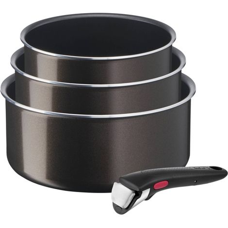 Tefal - ingenio unlimited set padelle + manico staccabile 16/18/20cm - l1509102 - 3168430327658