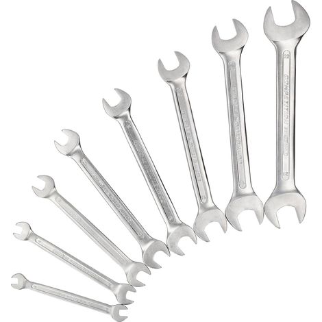 KS Tools 512.0208 512.0208 Doppel-Maulschlüssel-Satz 8teilig (1/4)