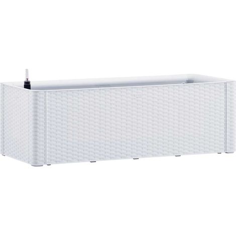 vidaXL Hochbeet mit Bewässerungssystem Weiß 100x43x33 cm