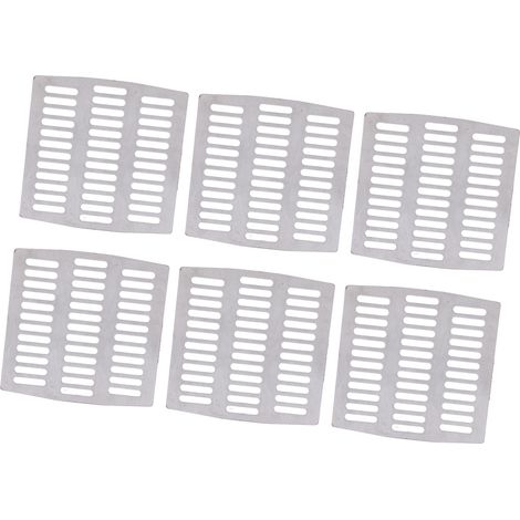 Lot de 40 caches trou de drainage brique acier inoxydable 7x7 cm anti-rongeurs et insectes, coupes ou empilées pour trous 2,75 a 3 pouces (1/5)