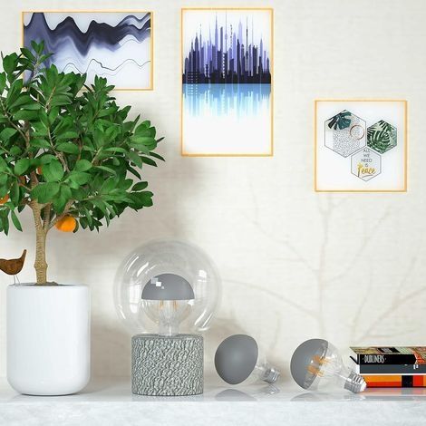 A19 Halbsilber beschichtete, reflektierende LED-Lampe, dekorative Lichtquelle, A19 Halbsilber-Drachenkugel mit Schraubverschluss (1/4)