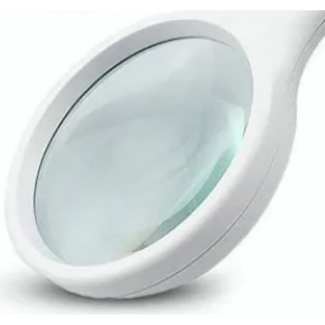Loupe 3X 45X à main avec lumière LED pour enfants et personnes âgées (blanche) (1/5)