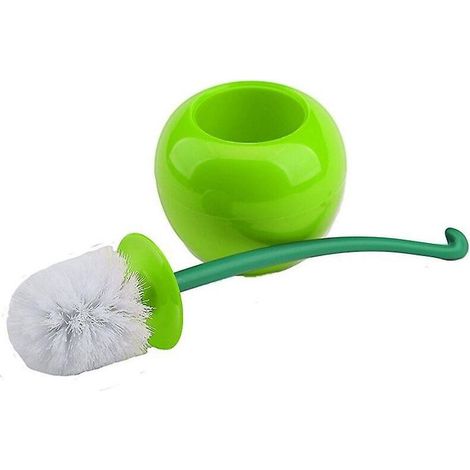Brosse de toilette, porte-brosse de toilette en forme de cerise, kit de nettoyage créatif et esthétique, brosse de toilette pour le nettoyage des toilettes-AquaForge (1/5)